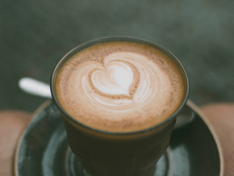 coffee latte art heart